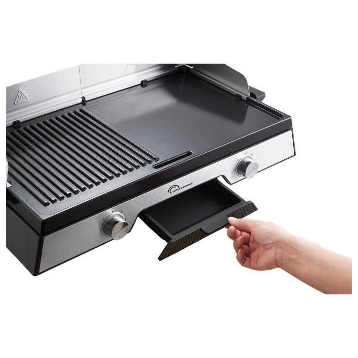 Plancha électrique LITTLE BALANCE - 8735 - Surface cuisson 50x30cm - Revetement microcéramique sans PFAS - 2200W Plancha électrique LITTLE BALANCE - 8735 - Surface cuisson 50x30cm - Revetement microcéramique sans PFAS - 2200W