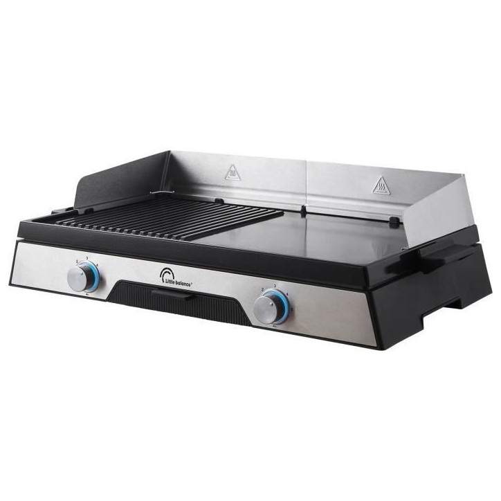 Plancha électrique LITTLE BALANCE - 8735 - Surface cuisson 50x30cm - Revetement microcéramique sans PFAS - 2200W Plancha électrique LITTLE BALANCE - 8735 - Surface cuisson 50x30cm - Revetement microcéramique sans PFAS - 2200W