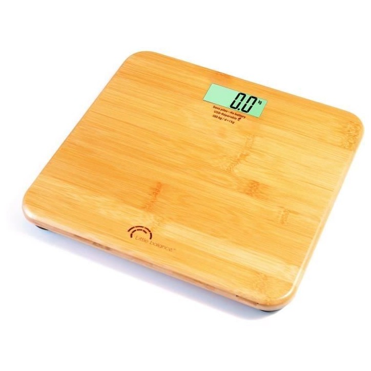 Pese-personne - LITTLE BALANCE - 8745 - USB-réparable - 150 kg / 100 g - My bamboo Pese-personne - LITTLE BALANCE - 8745 - USB-réparable - 150 kg / 100 g - My bamboo
