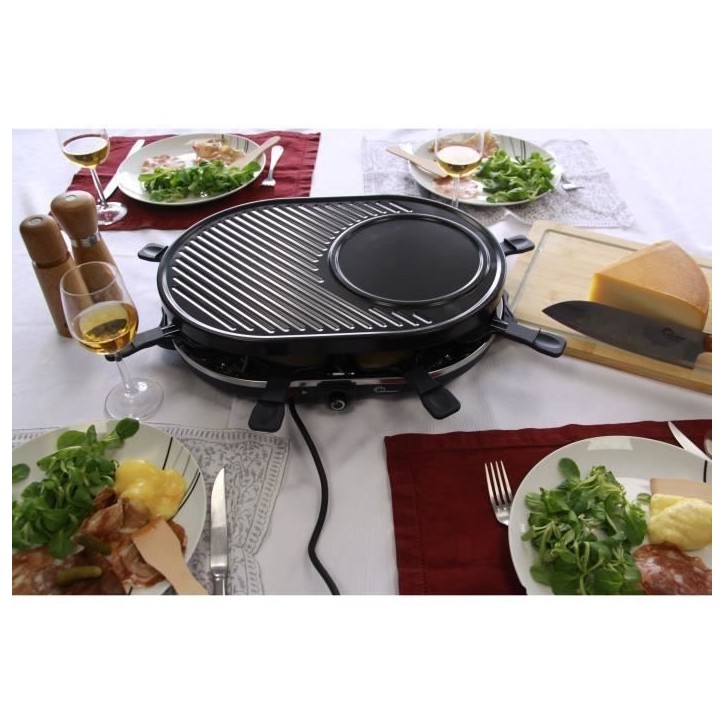 Appareil a raclette LITTLE BALANCE - Multi Cheese - Jusqu'a 8 personnes - Plaque Grill / Crepe amovible - Bleu nuit - 1200W Appareil a raclette LITTLE BALANCE - Multi Cheese - Jusqu'a 8 personnes - Plaque Grill / Crepe amovible - Bleu nuit - 1200W