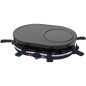 Appareil a raclette LITTLE BALANCE - Multi Cheese - Jusqu'a 8 personnes - Plaque Grill / Crepe amovible - Bleu nuit - 1200W