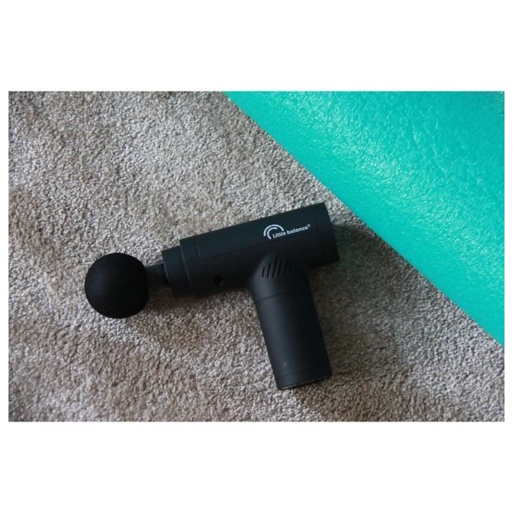 Pistolet massant - LITTLE BALANCE - Sport Relax - 6 vitesses - 4 tetes - Noir Pistolet massant - LITTLE BALANCE - Sport Relax - 6 vitesses - 4 tetes - Noir