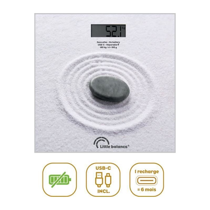 Pese-personne - LITTLE BALANCE - USB-C - Zen Pese-personne - LITTLE BALANCE - USB-C - Zen