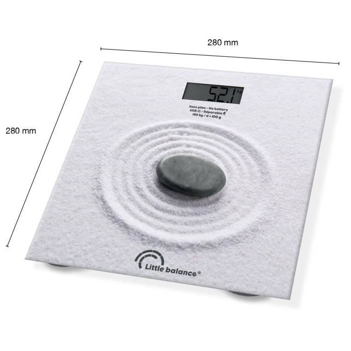 Pese-personne - LITTLE BALANCE - USB-C - Zen Pese-personne - LITTLE BALANCE - USB-C - Zen