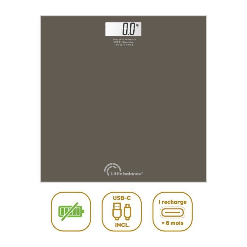 Pese-personne - LITTLE BALANCE - SB3 - USB-C - Tonka Pese-personne - LITTLE BALANCE - SB3 - USB-C - Tonka