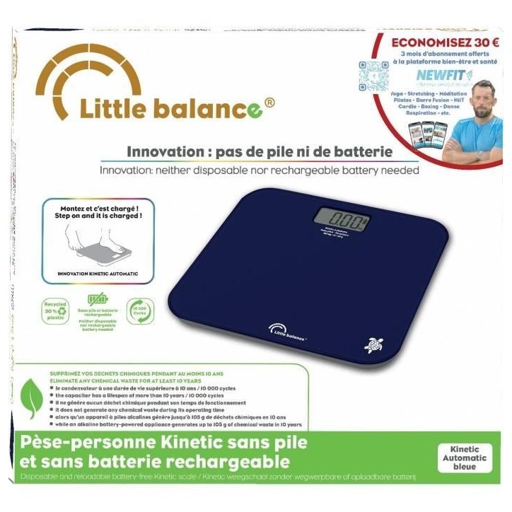 Pese-personne - LITTLE BALANCE - Kinetic Auto - Bleu Pese-personne - LITTLE BALANCE - Kinetic Auto - Bleu