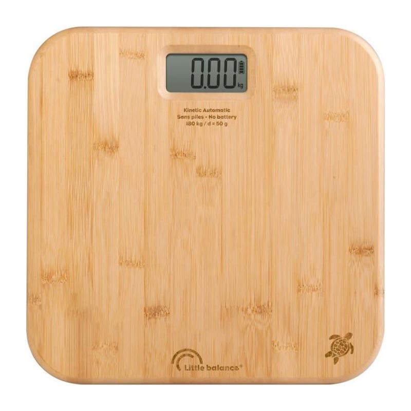 Pese-personne - LITTLE BALANCE - Kinétic automatique - Bambou