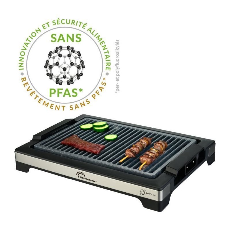 Barbecue électrique LITTLE BALANCE - Easy Nopifas - Surface de cuisso Barbecue électrique LITTLE BALANCE - Easy Nopifas - Surface de cuisso