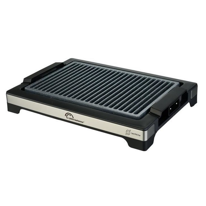 Barbecue électrique LITTLE BALANCE - Easy Nopifas - Surface de cuisson 38 x 25 cm - Revetement microcéramique sans PFAS - 2000 Barbecue électrique LITTLE BALANCE - Easy Nopifas - Surface de cuisson 38 x 25 cm - Revetement microcéramique sans PFAS - 2000
