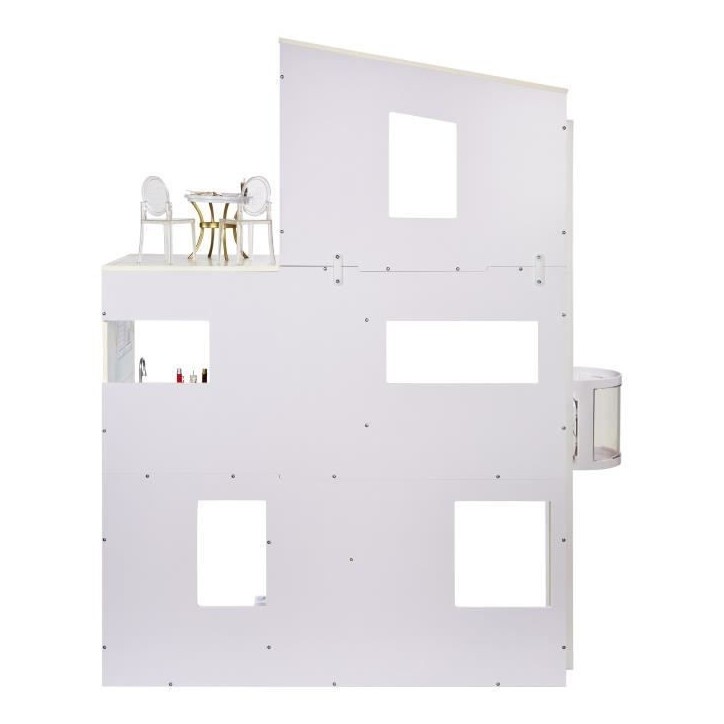 Rainbow High Townhouse - Maison en bois 3 étages et 6 pieces - Ascenseur fontionnel et meubles mobiles Rainbow High Townhouse - Maison en bois 3 étages et 6 pieces - Ascenseur fontionnel et meubles mobiles