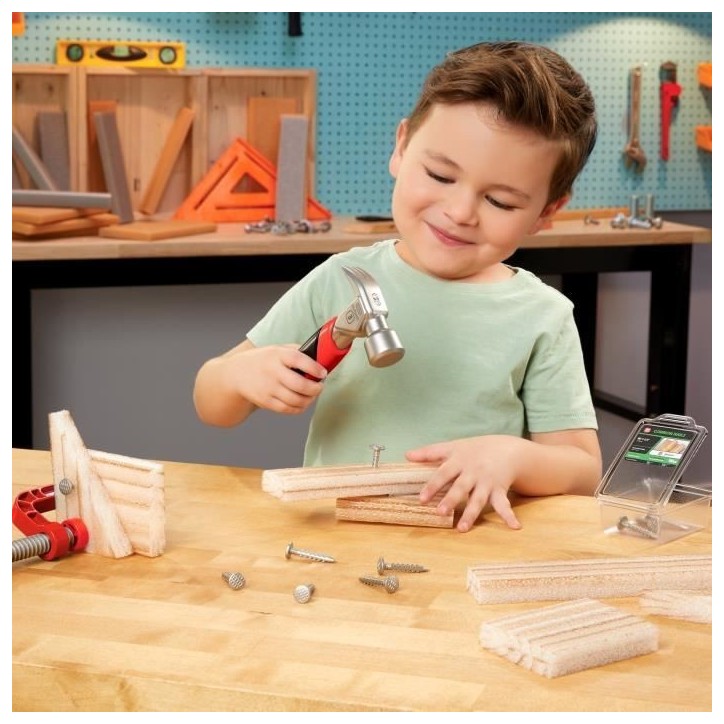 Creative Construction Hammer and Nail Set