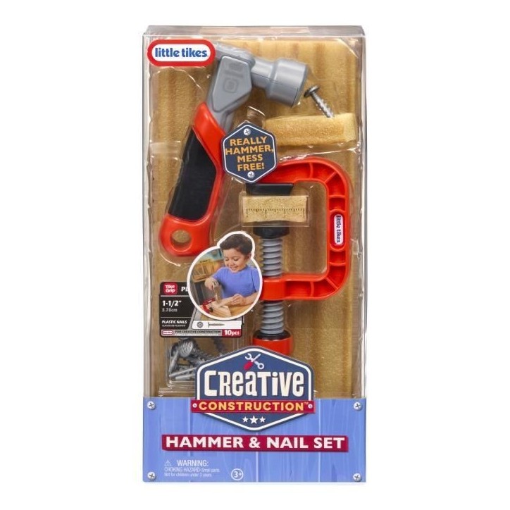 Creative Construction Hammer and Nail Set