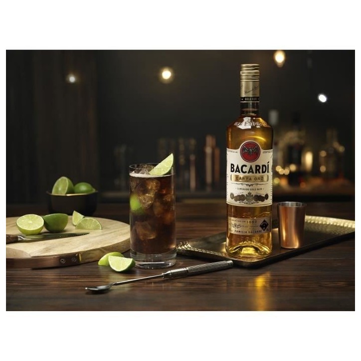 Rhum Bacardi Carta Oro - Rhum Ambré - Puerto Rico - 37,5%vol - 70cl