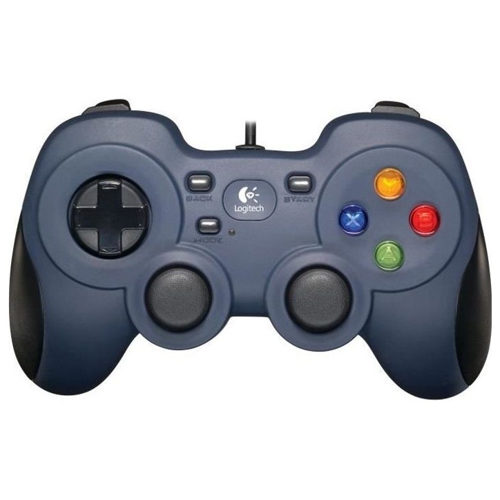 Manette PC - Logitech G - Gamepad F310 - Filaire - Bleu Manette PC - Logitech G - Gamepad F310 - Filaire - Bleu