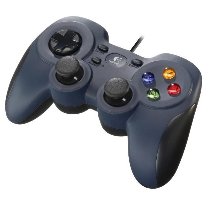 Manette PC - Logitech G - Gamepad F310 - Filaire - Bleu Manette PC - Logitech G - Gamepad F310 - Filaire - Bleu