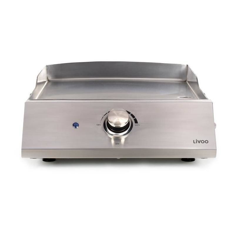 Plancha électrique inox - LIVOO - DOC292 - 2800W - Plaque amovible en Plancha électrique inox - LIVOO - DOC292 - 2800W - Plaque amovible en