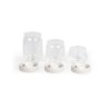 Set de 3 bocaux sous vide - LIVOO - MEN401 - 400 ml, 800 ml, et 1,2 L