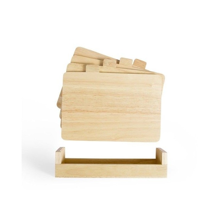 Set de 4 planches a découper - LIVOO - MES142 - Bois d'hévéa - Avec languettes 26 x 18 cm - Support de rangement Set de 4 planches a découper - LIVOO - MES142 - Bois d'hévéa - Avec languettes 26 x 18 cm - Support de rangement