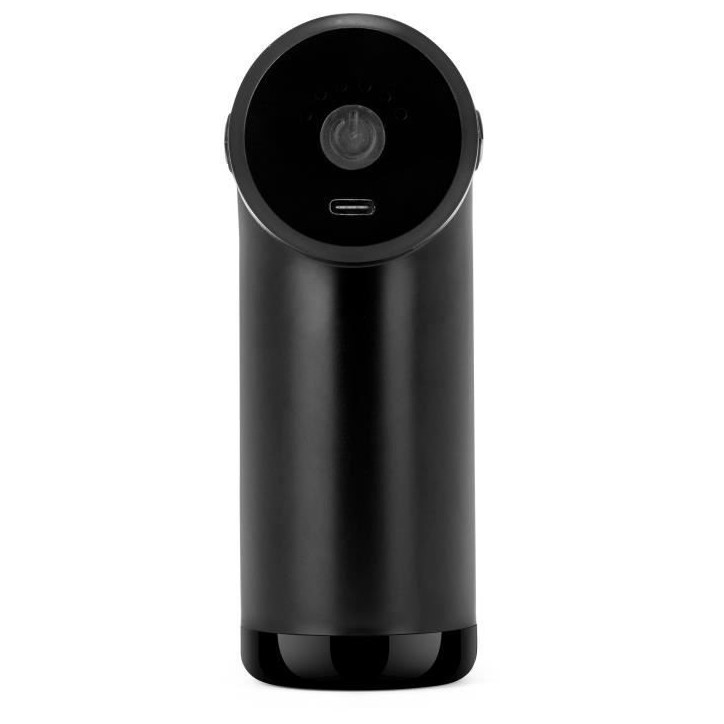 Pistolet de massage sans fil - LIVOO - DOS200 - 40 min - 4 tetes - 6 vitesses - Pochette de transport - Noir