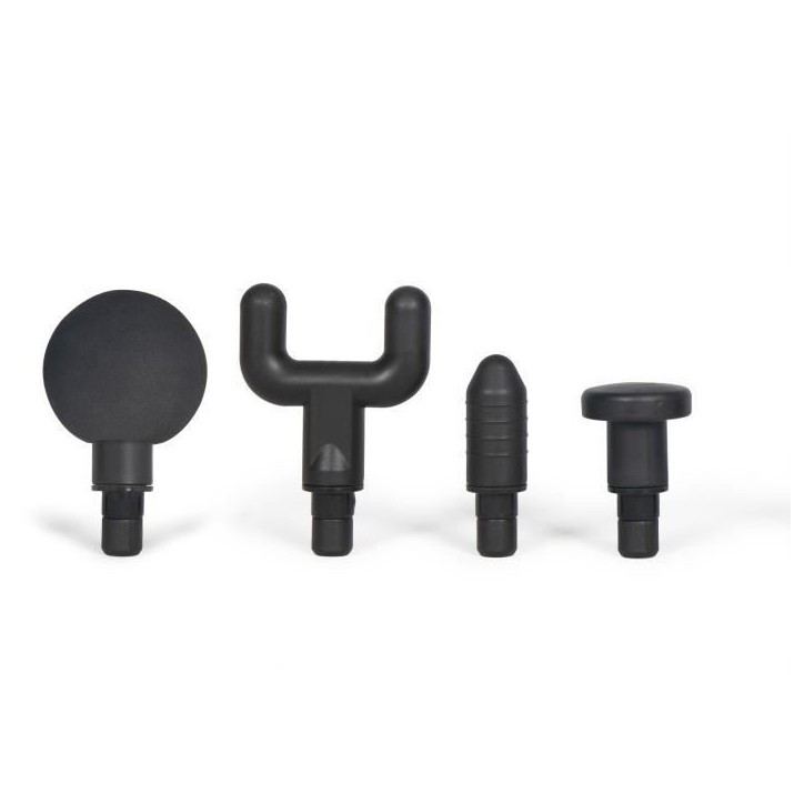 Pistolet de massage sans fil - LIVOO - DOS200 - 40 min - 4 tetes - 6 vitesses - Pochette de transport - Noir