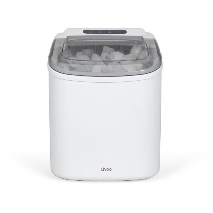 Machine a glaçons - LIVOO - DOM484 - Jusqu'a 12 kg/j - Réservoir 1,2L - Bac a glaçons 600g - 9 cubes par cycle - Autonettoyan Machine a glaçons - LIVOO - DOM484 - Jusqu'a 12 kg/j - Réservoir 1,2L - Bac a glaçons 600g - 9 cubes par cycle - Autonettoyan