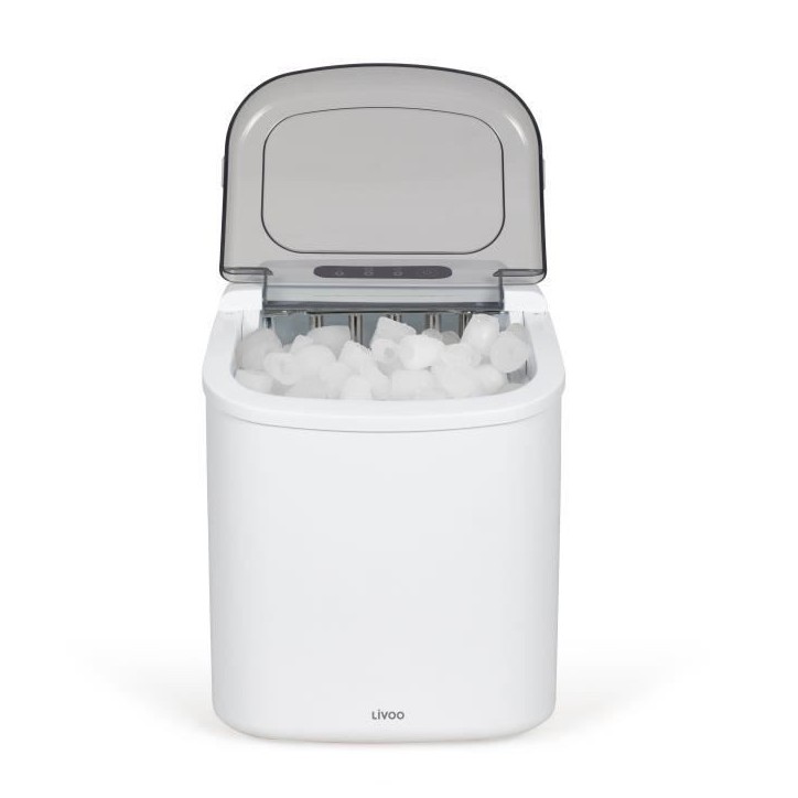 Machine a glaçons - LIVOO - DOM484 - Jusqu'a 12 kg/j - Réservoir 1,2L - Bac a glaçons 600g - 9 cubes par cycle - Autonettoyan Machine a glaçons - LIVOO - DOM484 - Jusqu'a 12 kg/j - Réservoir 1,2L - Bac a glaçons 600g - 9 cubes par cycle - Autonettoyan