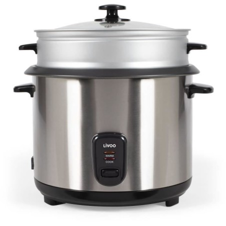 Cuiseur a riz et vapeur acier inoxydable - LIVOO - DOC293 - 1000W - 2,