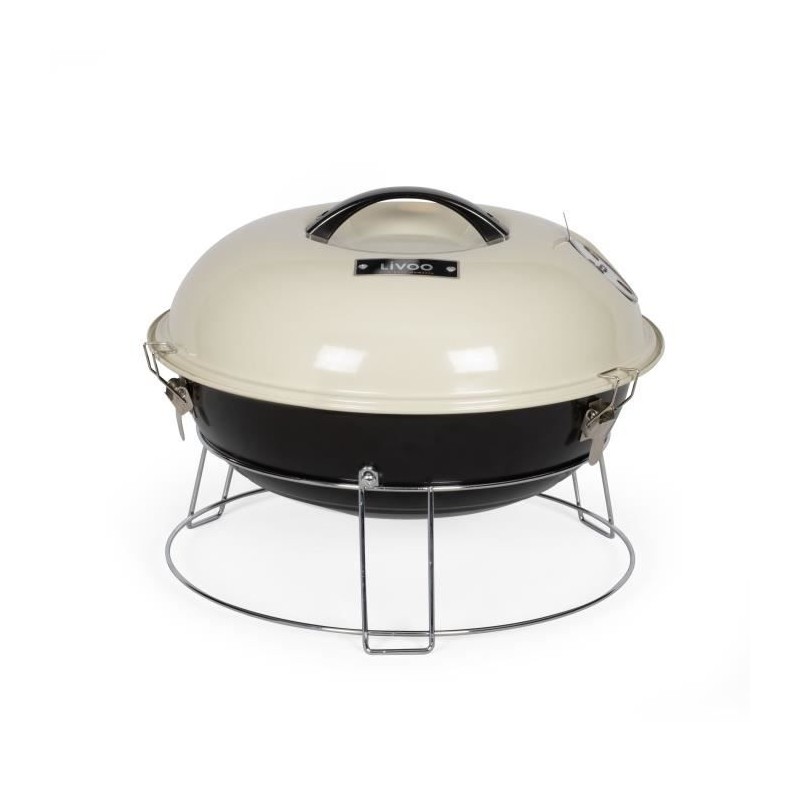 Barbecue a charbon portable - LIVOO - DOC301 - ø34 cm - Grille chrom Barbecue a charbon portable - LIVOO - DOC301 - ø34 cm - Grille chrom