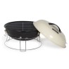 Barbecue a charbon portable - LIVOO - DOC301 - ø34 cm - Grille chrom