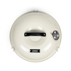 Barbecue a charbon portable - LIVOO - DOC301 - ø34 cm - Grille chrom