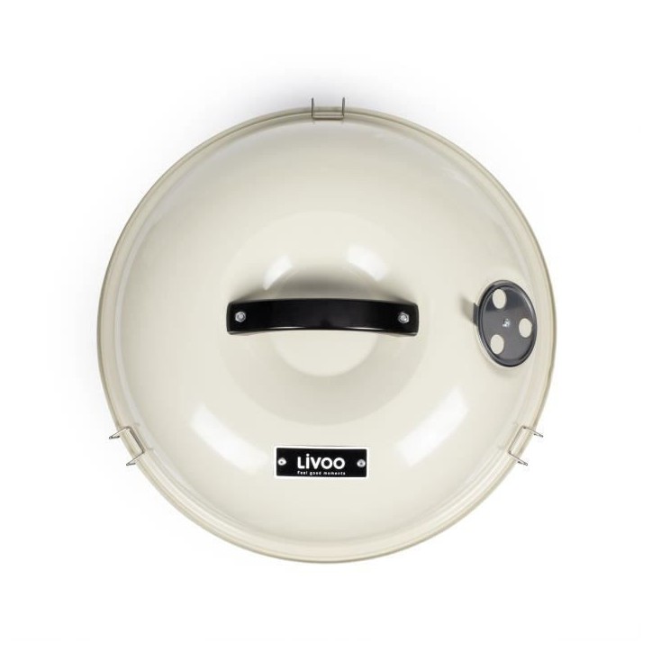 Barbecue a charbon portable - LIVOO - DOC301 - ø34 cm - Grille chromé - Hauteur 18 cm - Poignées - Loquets de sécurité Barbecue a charbon portable - LIVOO - DOC301 - ø34 cm - Grille chromé - Hauteur 18 cm - Poignées - Loquets de sécurité
