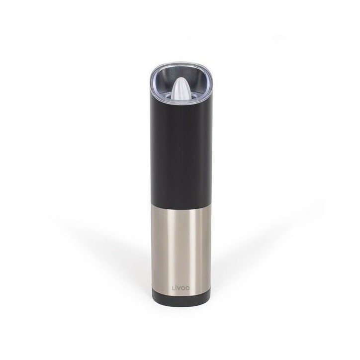 Moulin a épices - LIVOO - GS161 - 80 ml - Moulure réglable - LED bleue - Par gravité rechargeable