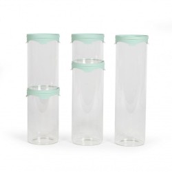 Set de 5 bocaux de conservation - LIVOO - MEN399 - 450 ml - Verre boro