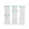 Set de 5 bocaux de conservation - LIVOO - MEN399 - 450 ml - Verre boro