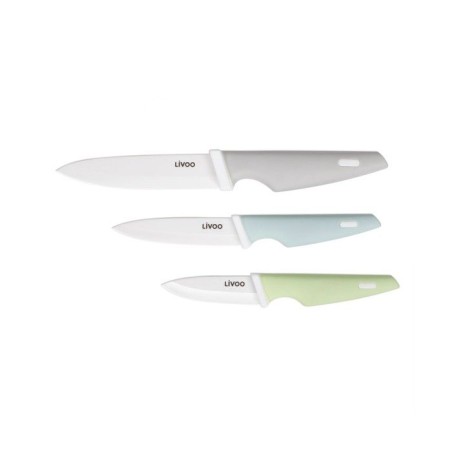 Bloc de 3 couteaux - LIVOO - MEC137 - 7,5 / 10 / 12,5 cm - Lame céram