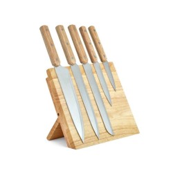 Set de 5 couteaux - LIVOO - MEC136 - 20 a 32,5 cm - Lame acier inoxyda
