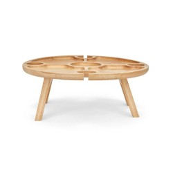 Plateau apéritif - LIVOO - MES150 - Bois d'hévéa - Plateau séparat