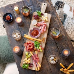 Maxi planche apéritive - LIVOO - MES151 - Bois acacia FSC - 75 x 19,5