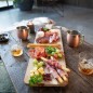 Maxi planche apéritive - LIVOO - MES151 - Bois acacia FSC - 75 x 19,5 cm - Pieds en bois