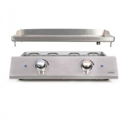 Plancha électrique inox 2 thermostats - LIVOO - DOC302 - 2800W - Plaq