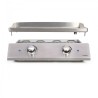 Plancha électrique inox 2 thermostats - LIVOO - DOC302 - 2800W - Plaq