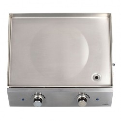 Plancha électrique inox 2 thermostats - LIVOO - DOC302 - 2800W - Plaq