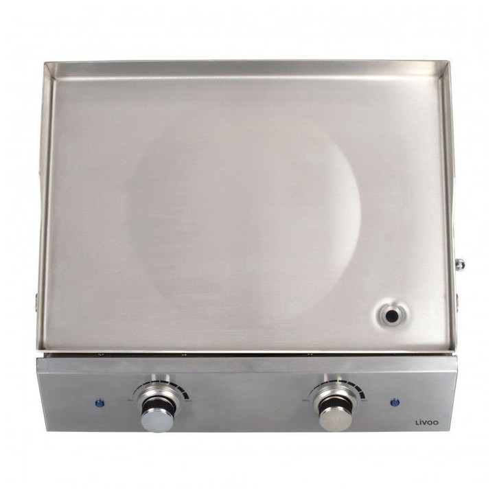 Plancha électrique inox 2 thermostats - LIVOO - DOC302 - 2800W - Plaque amovible en acier inoxydable - 2 thermostats ajustables Plancha électrique inox 2 thermostats - LIVOO - DOC302 - 2800W - Plaque amovible en acier inoxydable - 2 thermostats ajustables