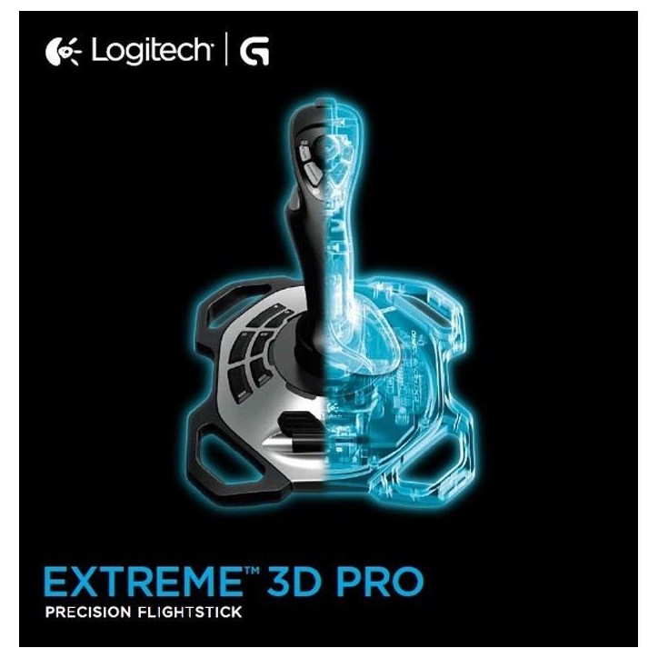 Joystick - Filaire - Logitech G - Extreme 3D Pro S - Compatible PC - Noir