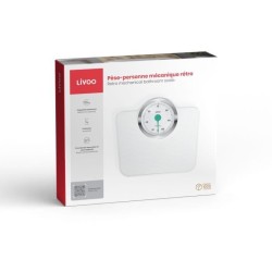 Pese-personne mécanique rétro - LIVOO - DOM490 - Sans pile - Max 136