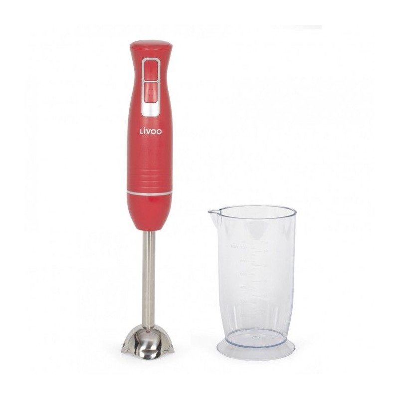 Mixeur plongeant - LIVOO - DOP245R - 400W - 2 vitesses - Bol gradué 7 Mixeur plongeant - LIVOO - DOP245R - 400W - 2 vitesses - Bol gradué 7