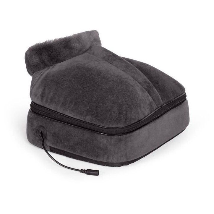 Masseur shiatsu 2 en 1 - LIVOO - DOS204 - Pieds et dos - 24 tetes - 3 vitesses - Avec ou sans chaleur - Gris Masseur shiatsu 2 en 1 - LIVOO - DOS204 - Pieds et dos - 24 tetes - 3 vitesses - Avec ou sans chaleur - Gris