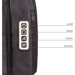 Masseur shiatsu 2 en 1 - LIVOO - DOS204 - Pieds et dos - 24 tetes - 3