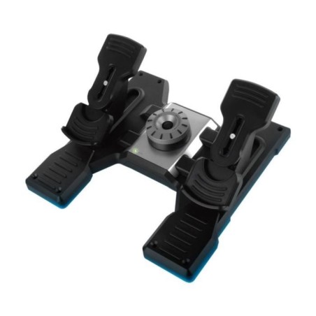 Pédalier - Filaire - Saitek by Logitech G - Pro Flight Rudder Pedals - Compatible PC - Noir