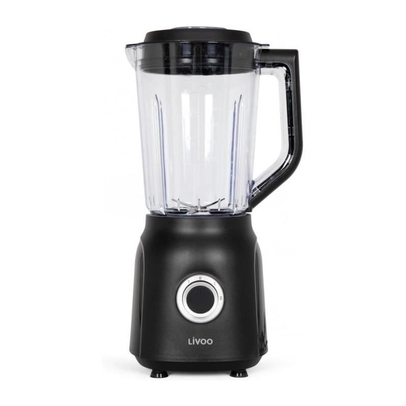 Blender - LIVOO - 1,5 L - 600 W - 22 000 tours/min - 2 vitesses - Noir Blender - LIVOO - 1,5 L - 600 W - 22 000 tours/min - 2 vitesses - Noir
